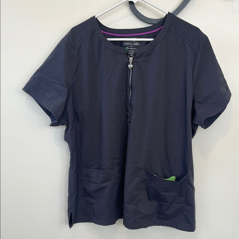 Purple Label by Healing Hands Scrub Top